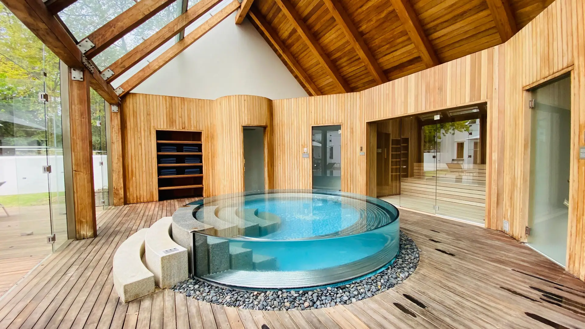 Modern indoor spa architecture